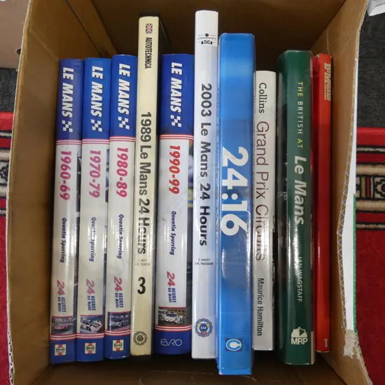9 BOOKS ON LE MANS GRAND PRIX CIRCUITS
