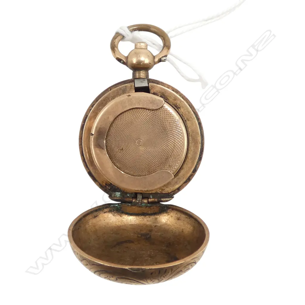c1900 DENNISON GOLD PLATE SOVEREIGN CASE push button release catch slightly faulted Image 1++