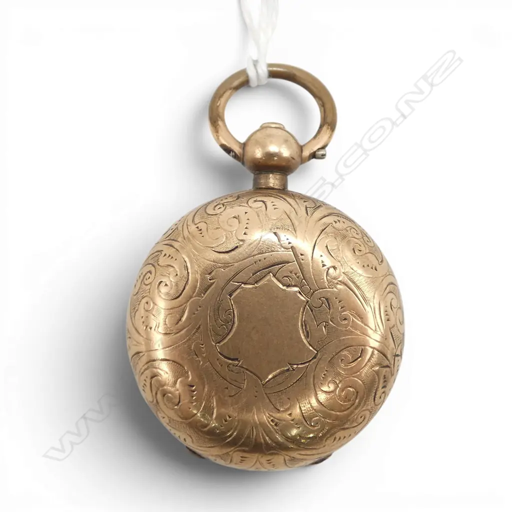 c1900 DENNISON GOLD PLATE SOVEREIGN CASE push button release catch slightly faulted Image 1++