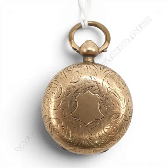 c1900 DENNISON GOLD PLATE SOVEREIGN CASE push button release catch slightly faulted