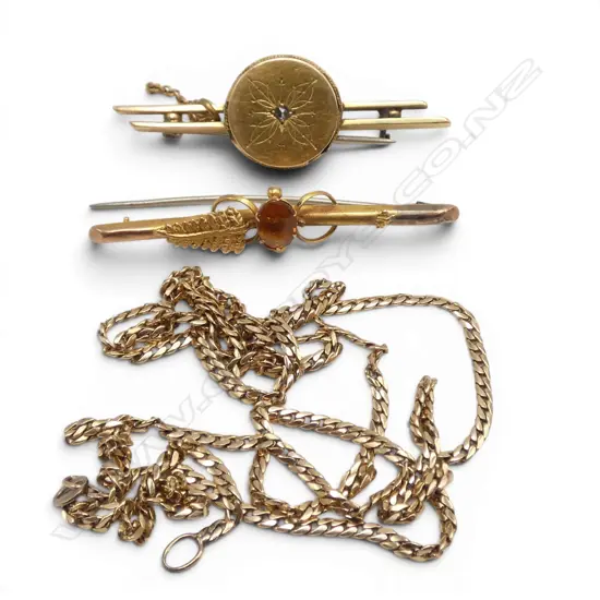 ASSTD 9CT GOLD JEWELLERY (faulted) 11gms