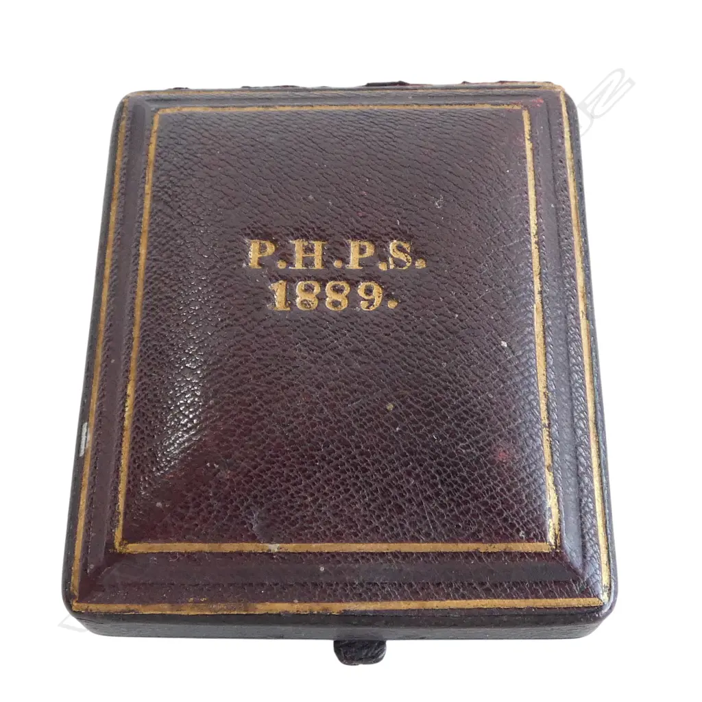 9CT 1889 1ST PRIZE 'PRESTWICH HOMING PIGEON SOCIETY' 17.8gms, w. ORIGINAL BOX FAULTED Image 1++