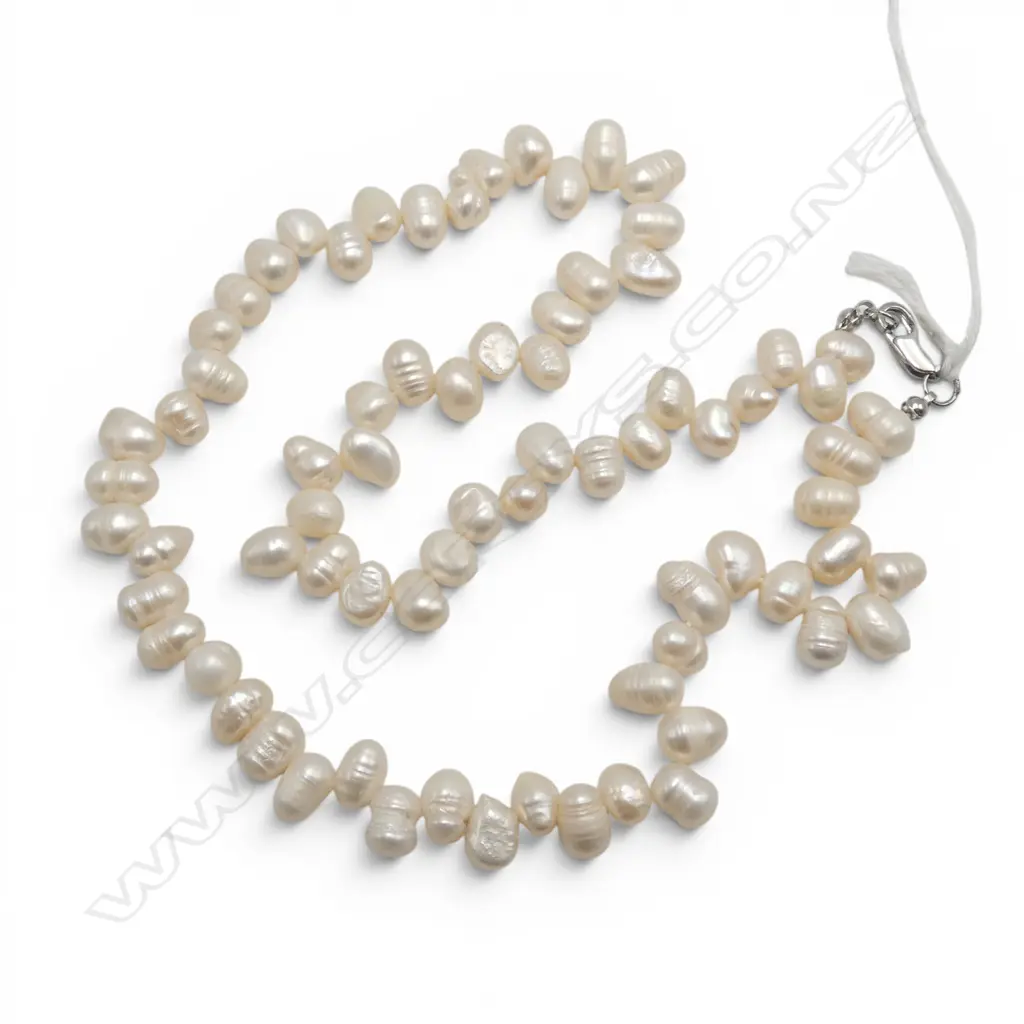 FRESHWATER PEARL NECKLACE L.460mm Image 1++
