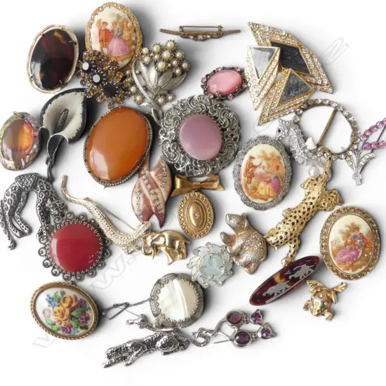 ASST COSTUME BROOCHES 
