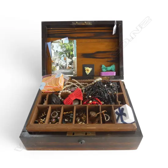 BOX OF ASST. COSTUME JEWELLERY 