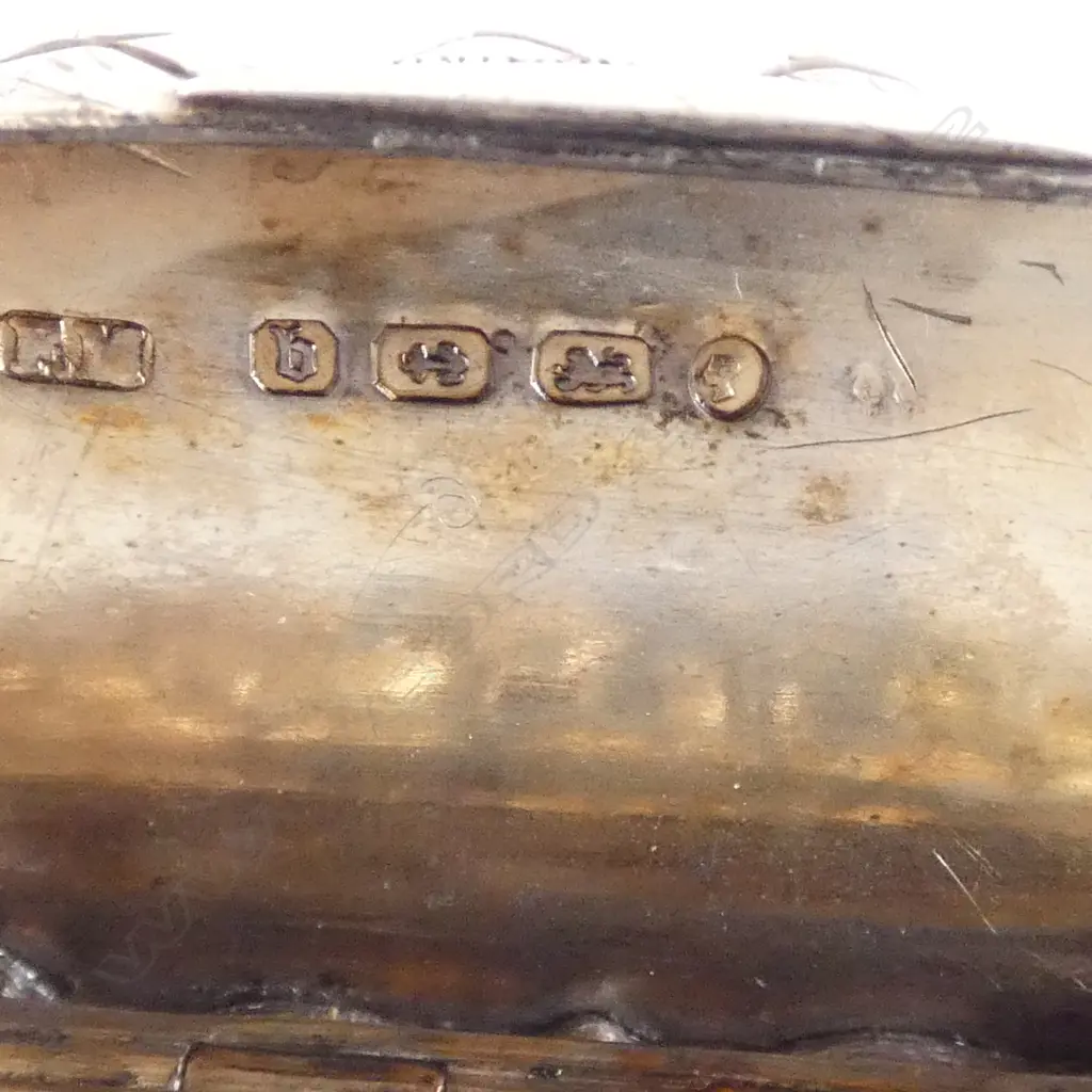VICTORIAN STG SILVER ENGRAVED VINAIGRETTE, BIRMINGHAM 1876, 23.33gms W.47mm Image 1++