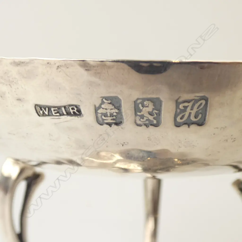 EARLY 20thC STG SILVER PEDESTAL DISH, GLASGOW 1904, 132gms Image 1++