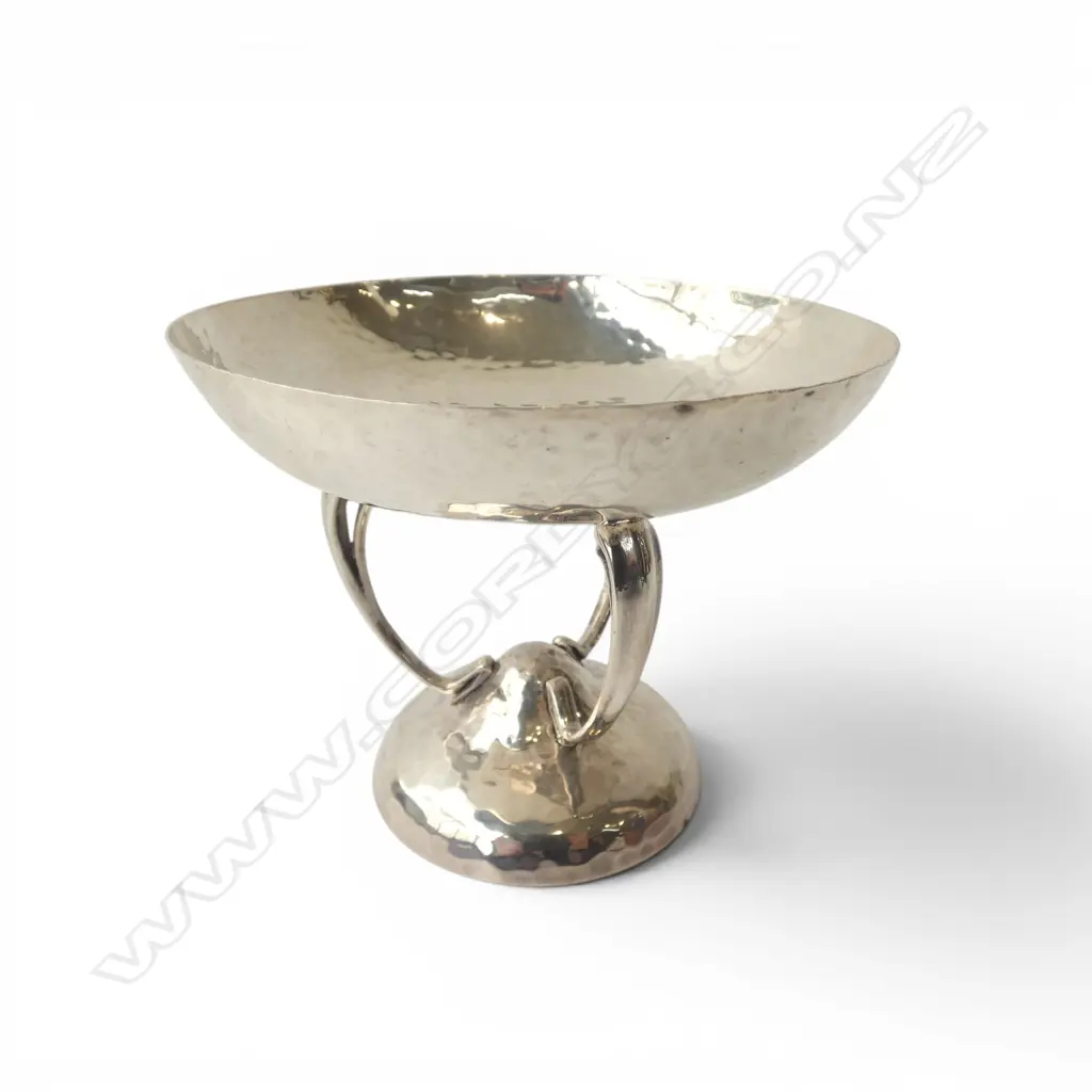 EARLY 20thC STG SILVER PEDESTAL DISH, GLASGOW 1904, 132gms Image 1++