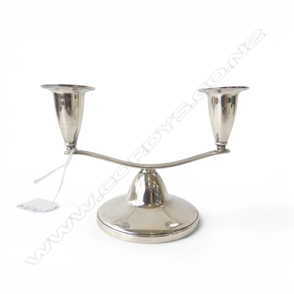 STG SILVER CANDLEHOLDER, SHEFFIELD 1969, WEIGHTED W.155mm Image 1++