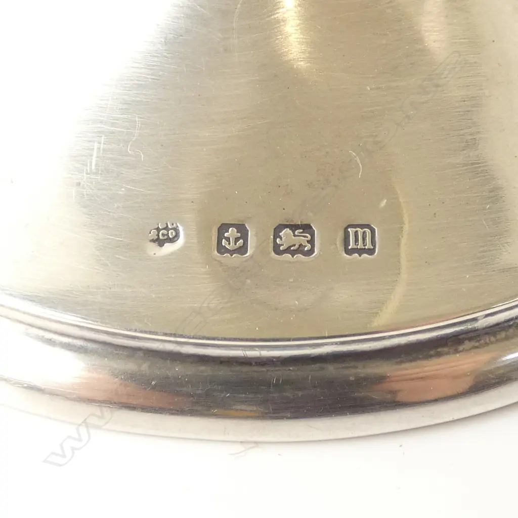 STG SILVER CANDLEHOLDER, BIRMINGHAM 1911, 41gms Image 1++