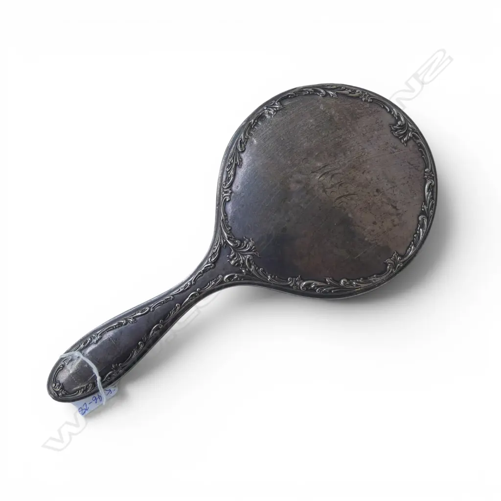 STG SILVER VANITY MIRROR, BIRMINGHAM 1912, L.290mm Image 1++