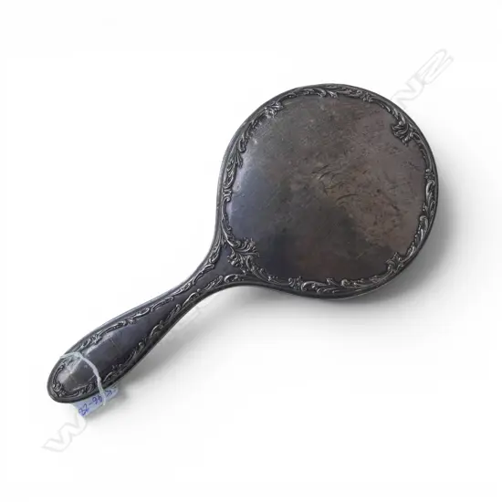 STG SILVER VANITY MIRROR, BIRMINGHAM 1912, L.290mm