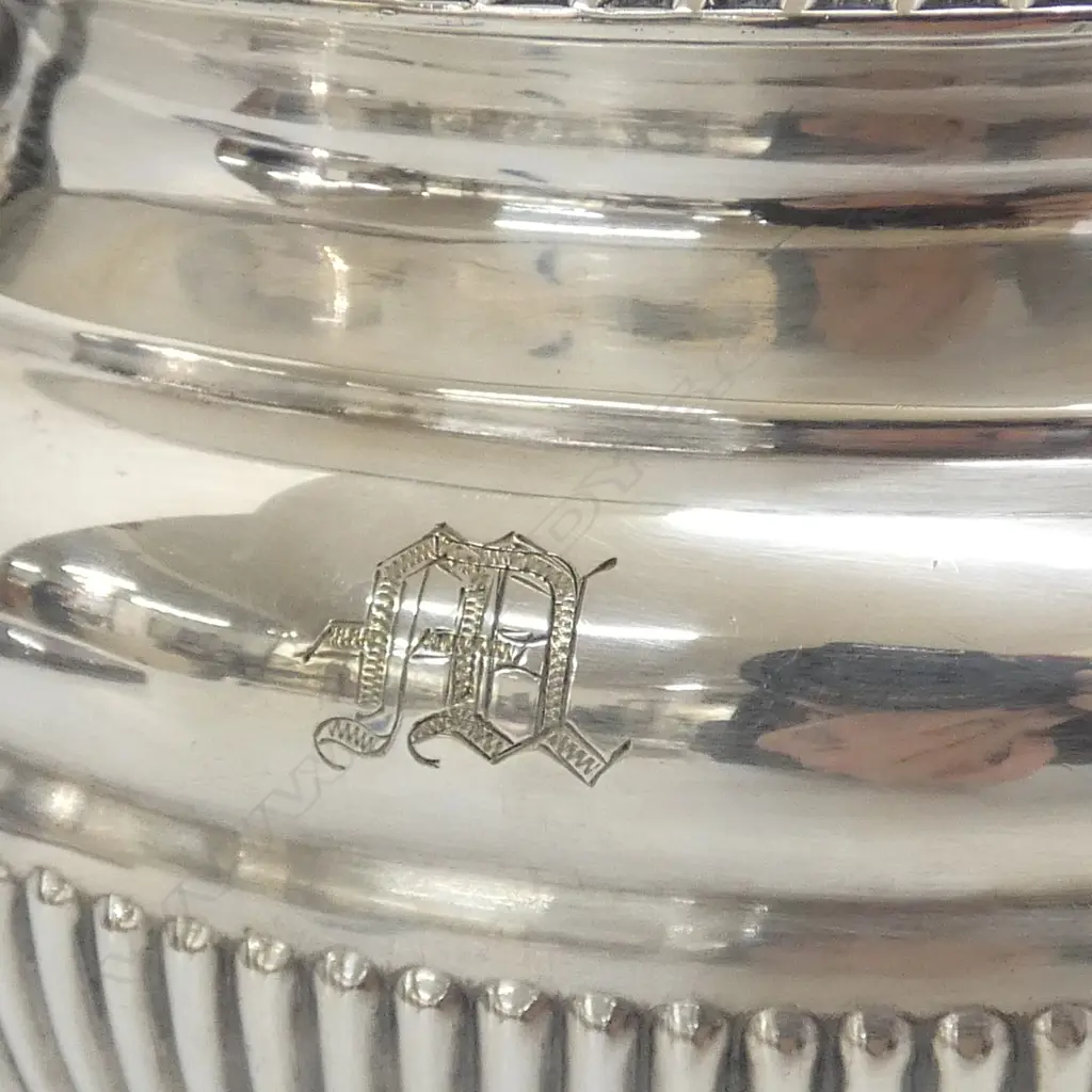 2 ANTIQUE SILVER PLATE TEAPOTS H.150mm Image 1++