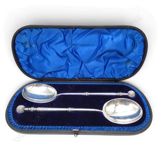 CASED PR SILVER PLATED SPOONS 