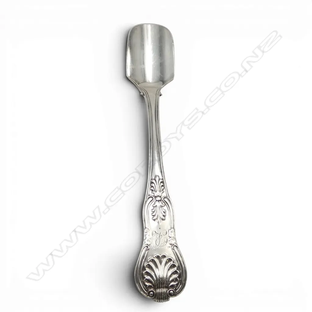 STG SILVER STILTON SCOOP, LONDON 1825 L.195mm, 88gms Image 1++