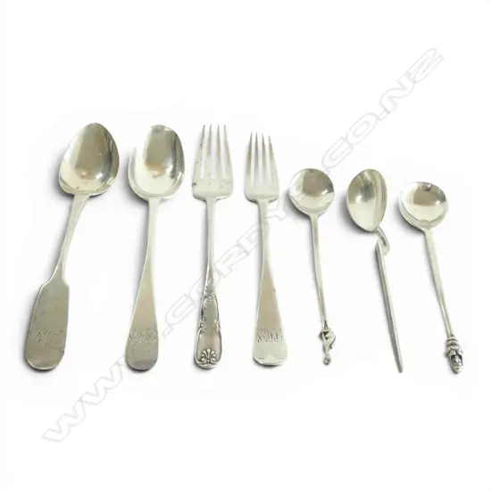 7 STG SILVER CUTLERY ITEMS 109gms