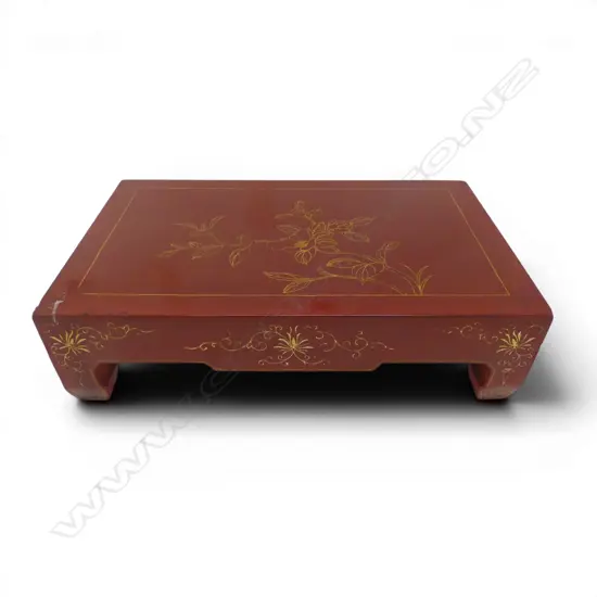 ORIENTAL RED LACQUER STAND 460x280x120mm