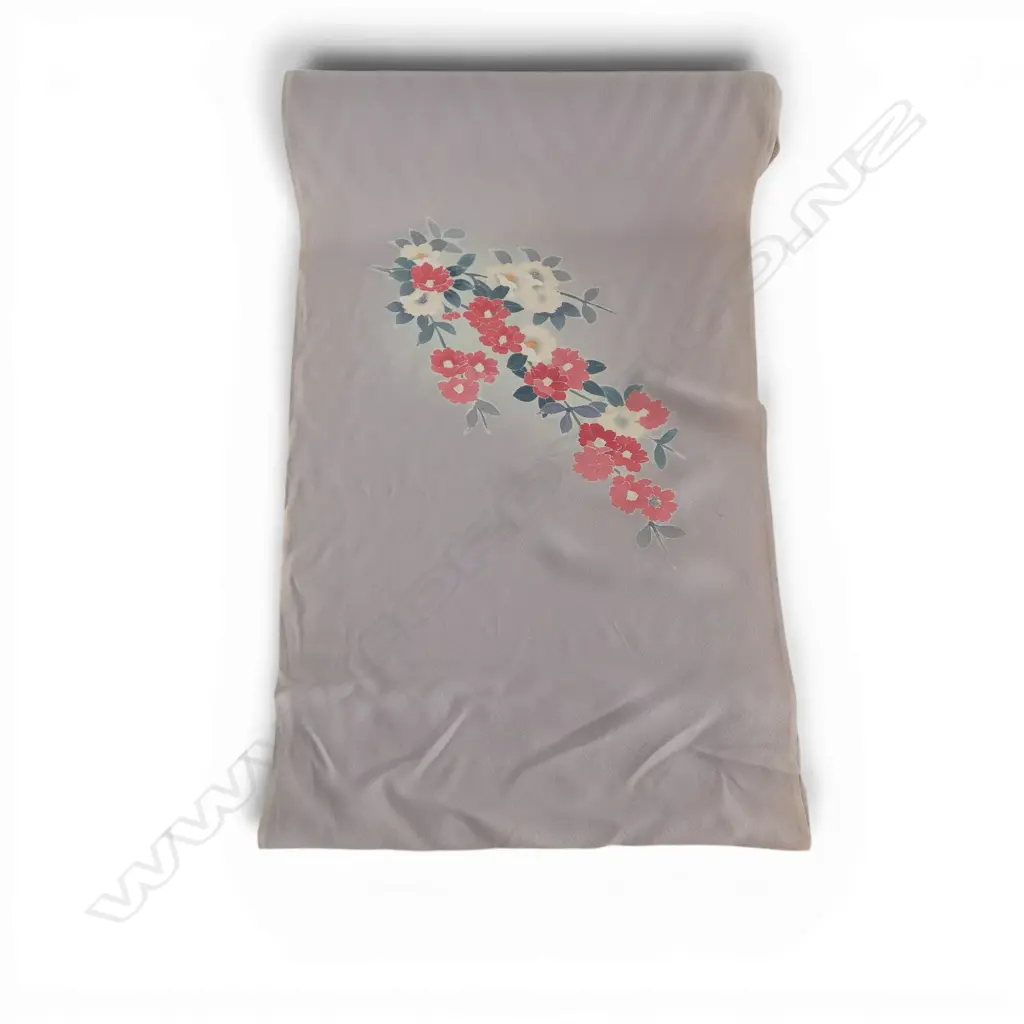 Unused 1980's NISHIJIN TEXTILE (Kyoto) JAPANESE SILK ROLL L.12M W.370mm. New old stock Image 1++