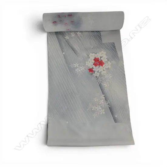 Unused 1980's NISHIJIN TEXTILE (Kyoto) JAPANESE SILK ROLL L.12M W.370mm. New old stock