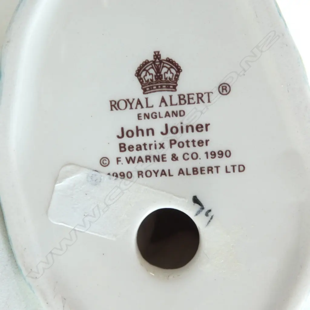 ROYAL ALBERT BEATRIX POTTER 'JOHN JOINER', H.75mm, brown backstamp 1973-1988 Image 1++