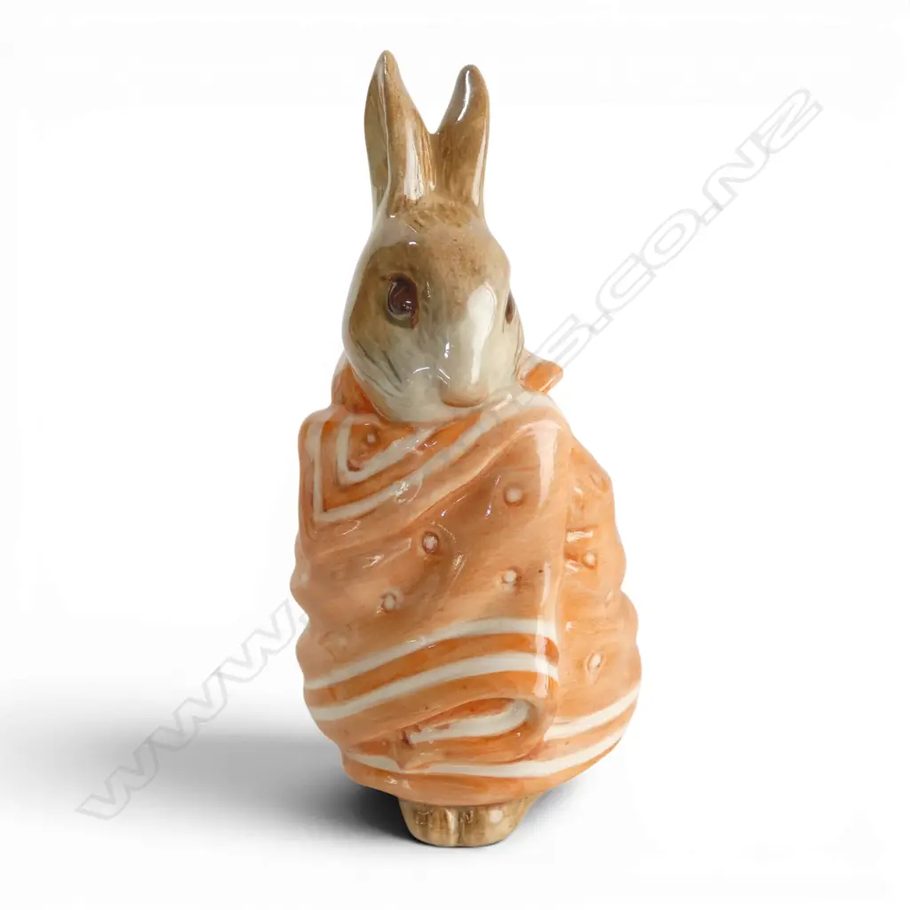 BESWICK BEATRIX POTTER 'POORLY PETER RABBIT', H90mm, brown backstamp 1973-1988 Image 1++