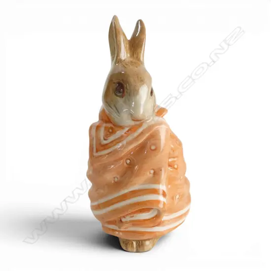 BESWICK BEATRIX POTTER 'POORLY PETER RABBIT', H90mm, brown backstamp 1973-1988