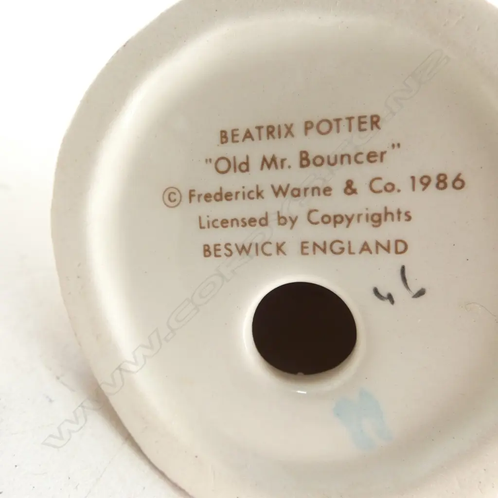 BESWICK BEATRIX POTTER 'OLD MR BOUNCER', H71mm, brown backstamp 1973-1988 Image 1++
