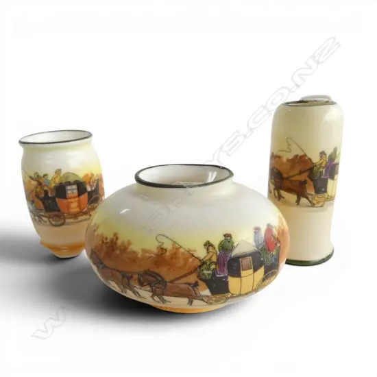 3 ROYAL DOULTON COACHING DAYS MINIATURES