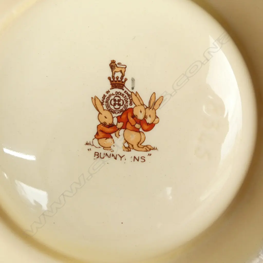 RARE ROYAL DOULTON BUNNYKINS CANDLESTICK designed by Barbara Vernon 1940-52, H.170mm Image 1++