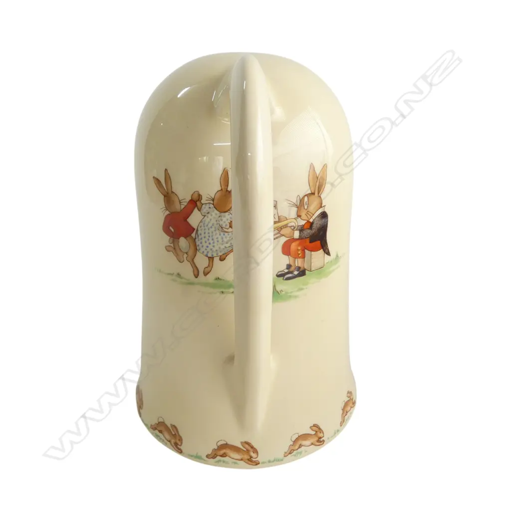 RARE ROYAL DOULTON BUNNYKINS CANDLESTICK designed by Barbara Vernon 1940-52, H.170mm Image 1++