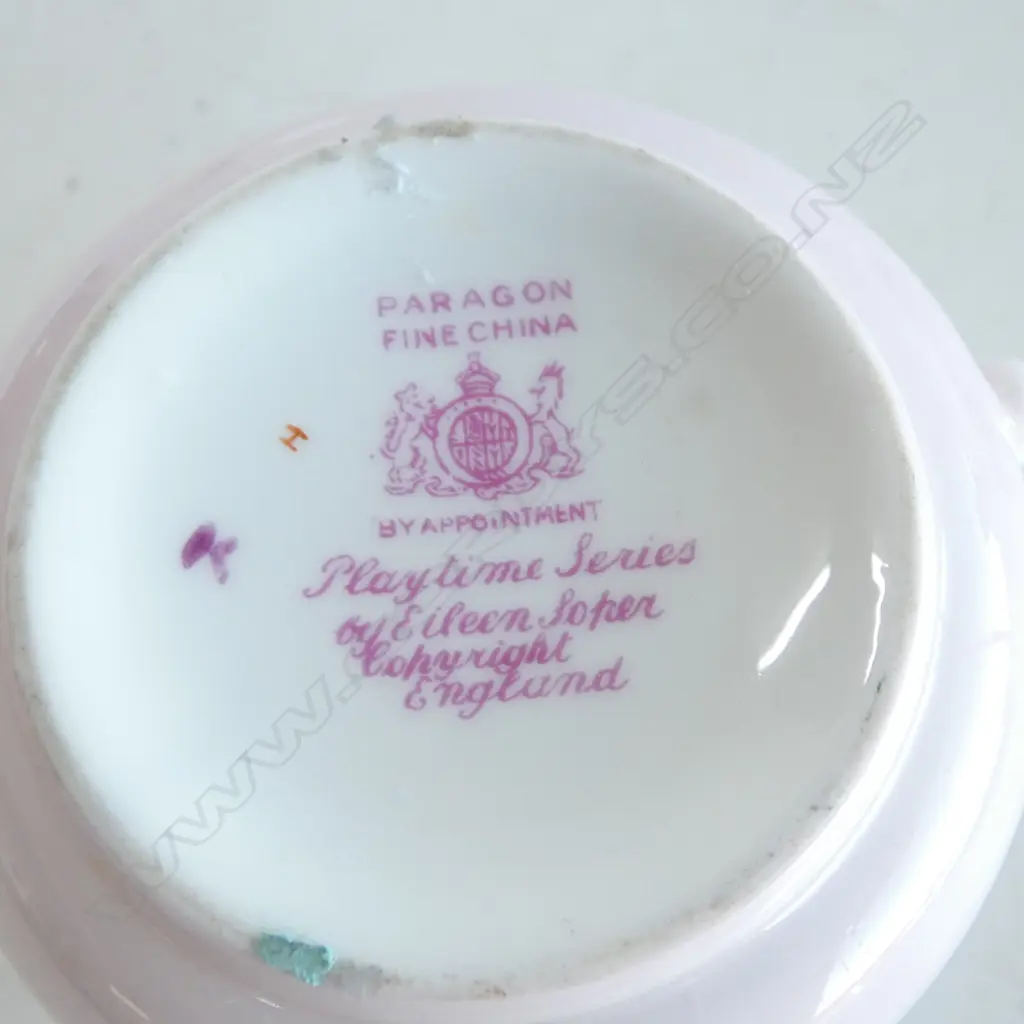 2 1930s PARAGON 'PLAYTIME SERIES' CUPS designed by Eileen Soper Image 1++