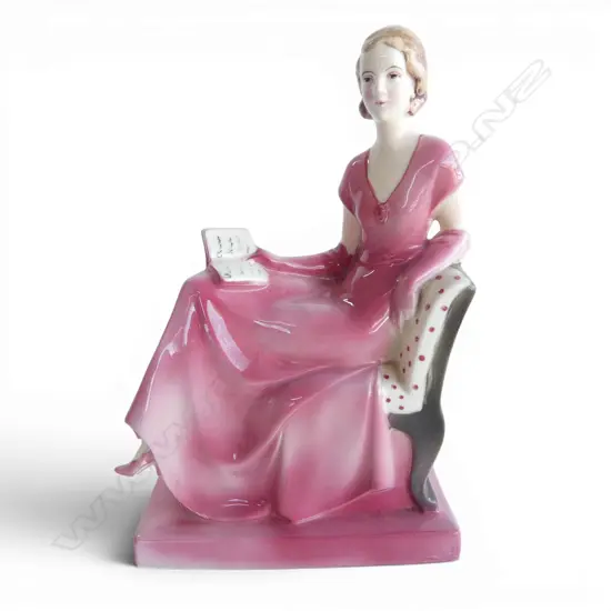 KATZHUTTE FIGURINE OF A RECLINING LADY H.200mm