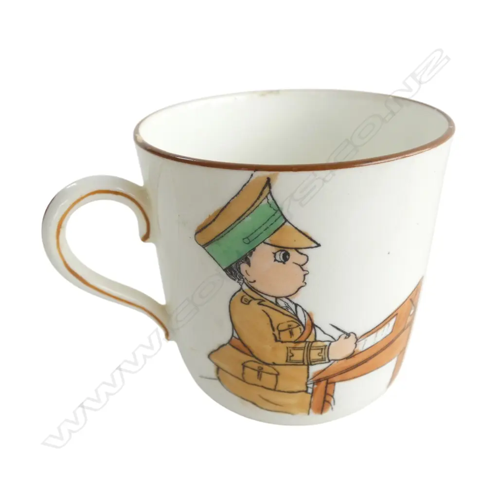 VINTAGE PARAGON 'PEEP-A-BOO' SERIES CUP & SAUCER designed by CHLOE PRESTON, 2 sml rim chips Image 1++