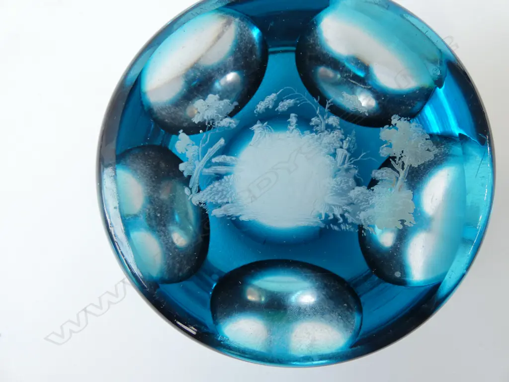 YELLOW AYNSLEY C/S, 3 ROYAL ALBERT "MOONLIGHT ROSE" + "PRUDENCE" PLATES & BLUE GLASS PAPERWEIGHT  Image 1++