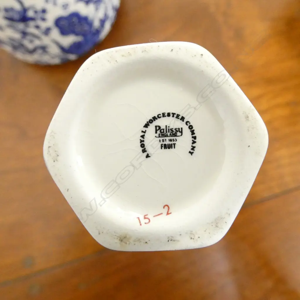 ROYAL DOULTON "WILLOW" PATTERN BOWL Dia.205mm, BURLEIGH JUG & PR ROYAL WORCESTER VASES Image 1++