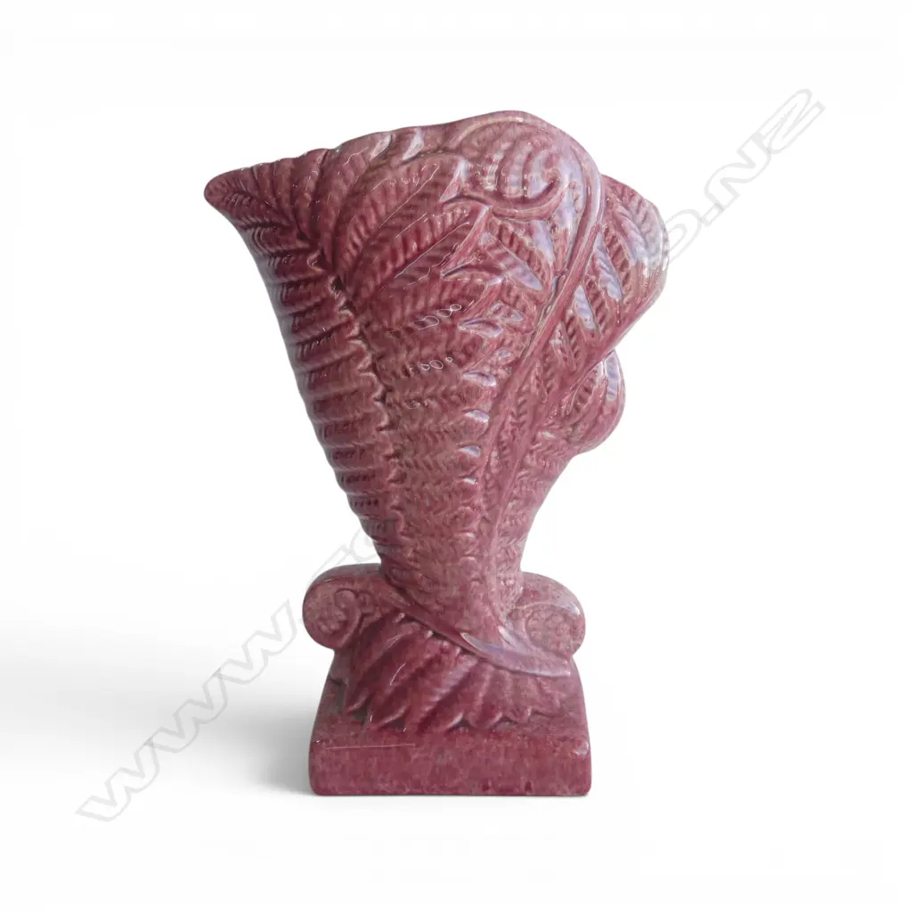 VINTAGE ROSEWOOD FERNBANK VASE H.270mm Image 1++