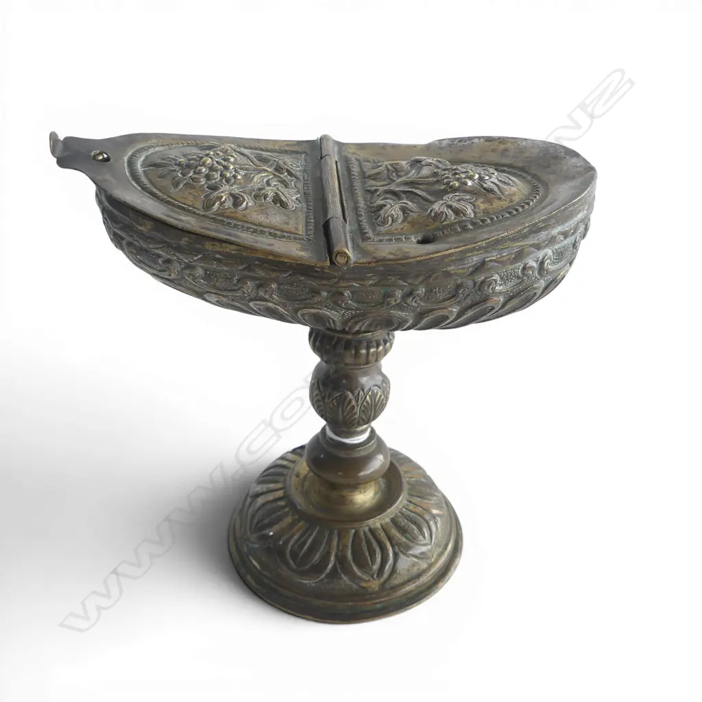 c.19thC ITALIAN LITURGICAL INCENSE BOAT W.150mm Image 1++