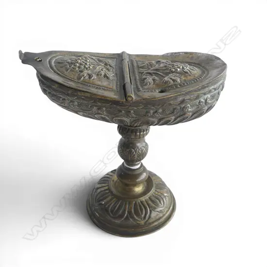 c.19thC ITALIAN LITURGICAL INCENSE BOAT W.150mm