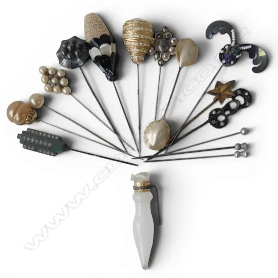 16 VINTAGE HAT PINS