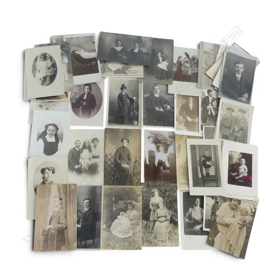 50+ OLD PORTRAIT POSTCARDS PHOTOGRAPHIC 