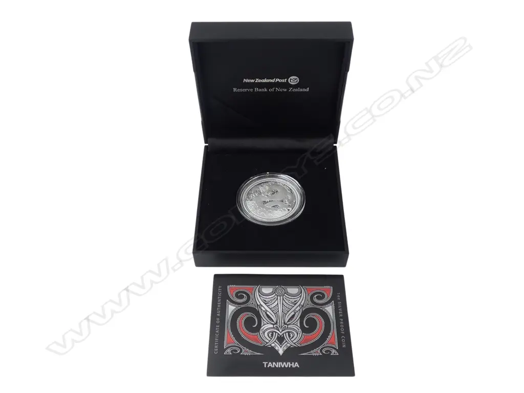 BOXED TANIWHA .999 SILVER PROOF 1oz COIN Image 1++