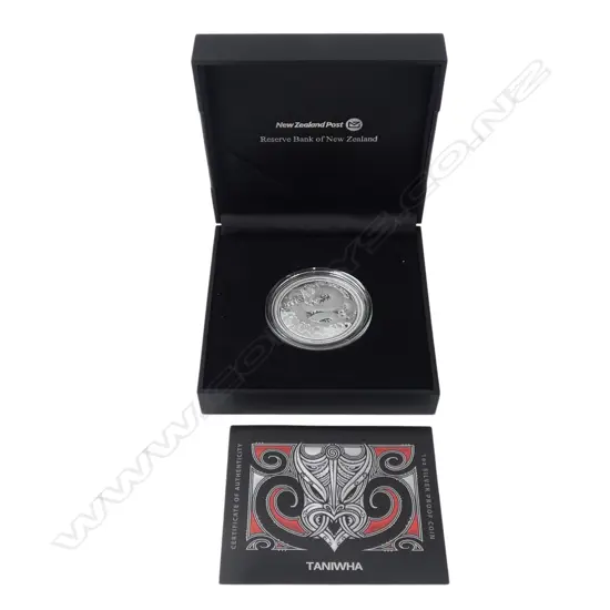 BOXED TANIWHA .999 SILVER PROOF 1oz COIN
