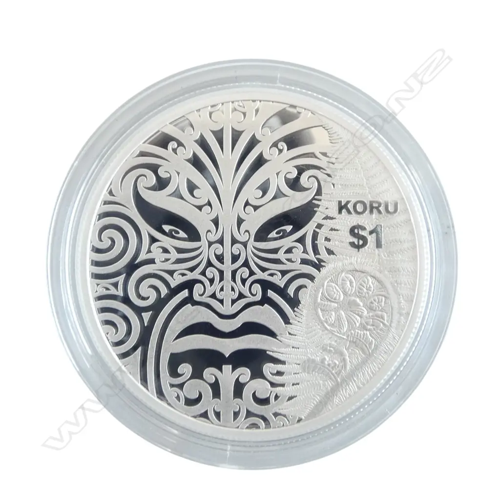 BOXED KORU .999 SILVER PROOF 1oz COIN  Image 1++
