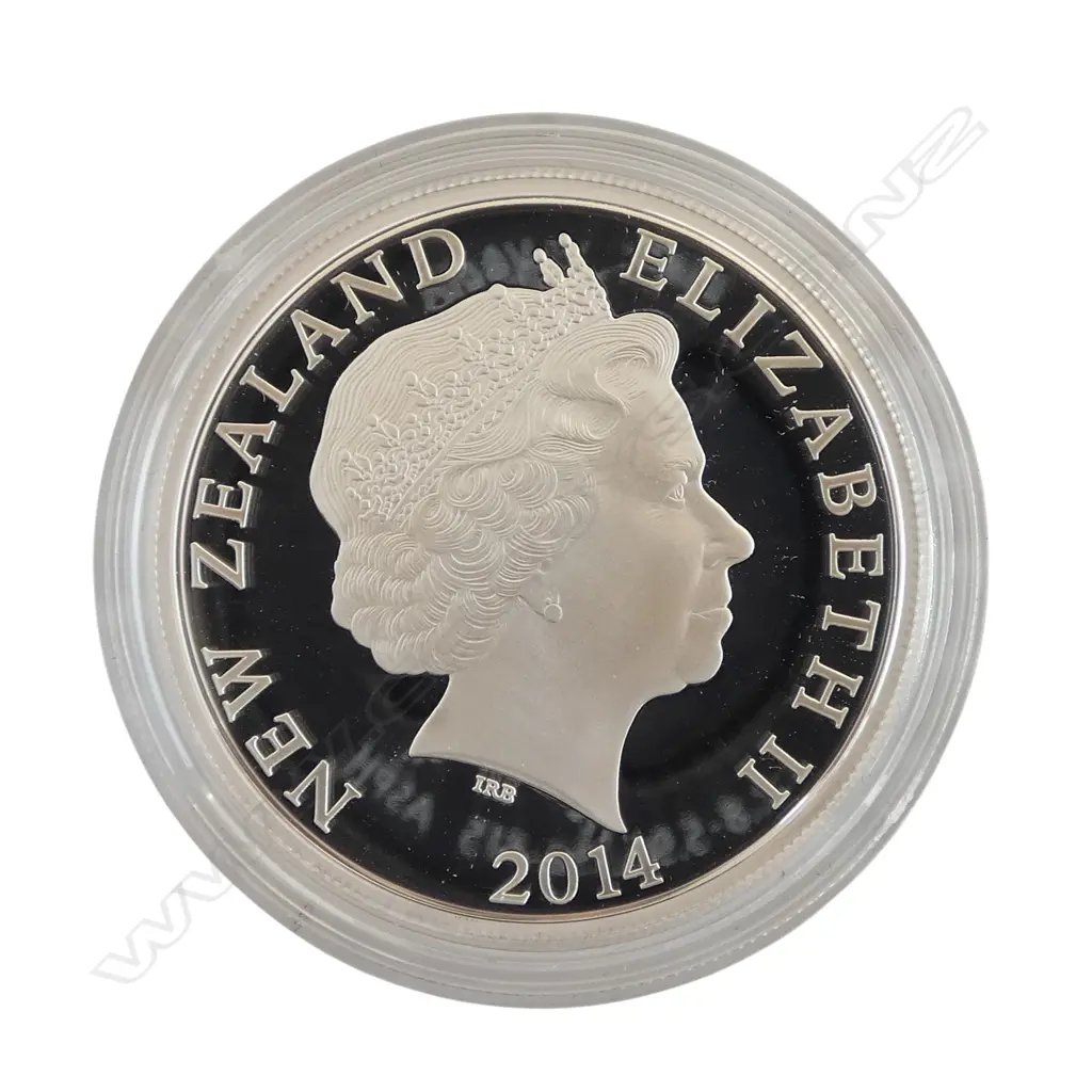 BOXED 2014 MAORI ART COIN - PAPATUANUKU AND RANGINIO .999 SILVER PROOF 1oz COIN Image 1++