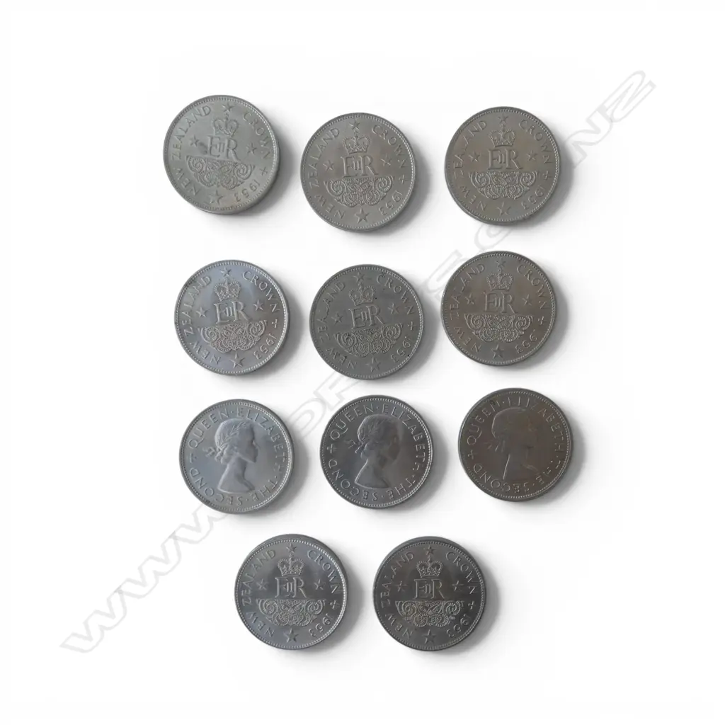 11 NEW ZEALAND 1953 CROWNS  Image 1++