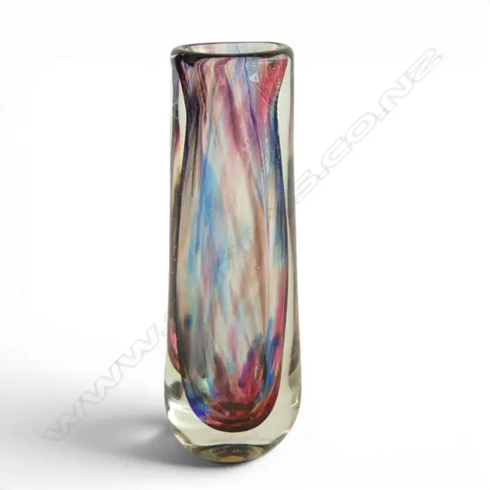  NZ STUDIO GLASS SIGNED LYNDEN OVER H235MM