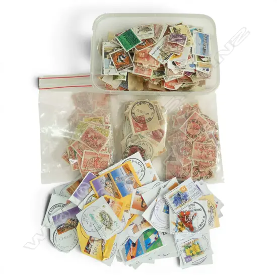 ASST. AUSTRALIAN STAMPS + POSTMARKS