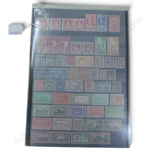 SHEET OF EARLY NEW ZEALAND STAMPS