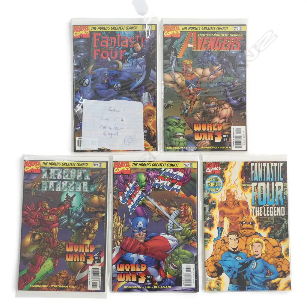 MARVEL FANTASTIC 4 SERIES 1-4 + "THE LEGEND" Image 1++