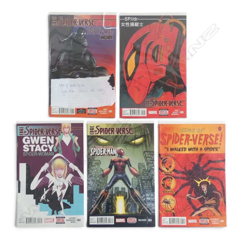 MARVEL EDGE OF SPDER-VERSE SPIDER-MAN NOIR 1-5 Image 1++